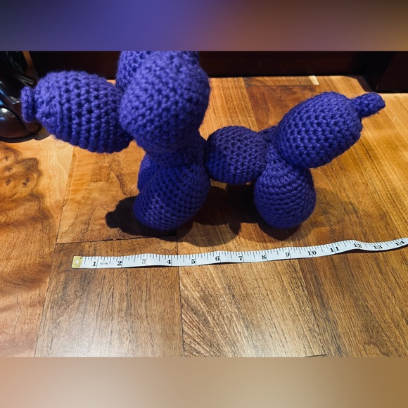 Hand Crocheted Balloon Dog Animal Plushie! - Picture 12 of 12